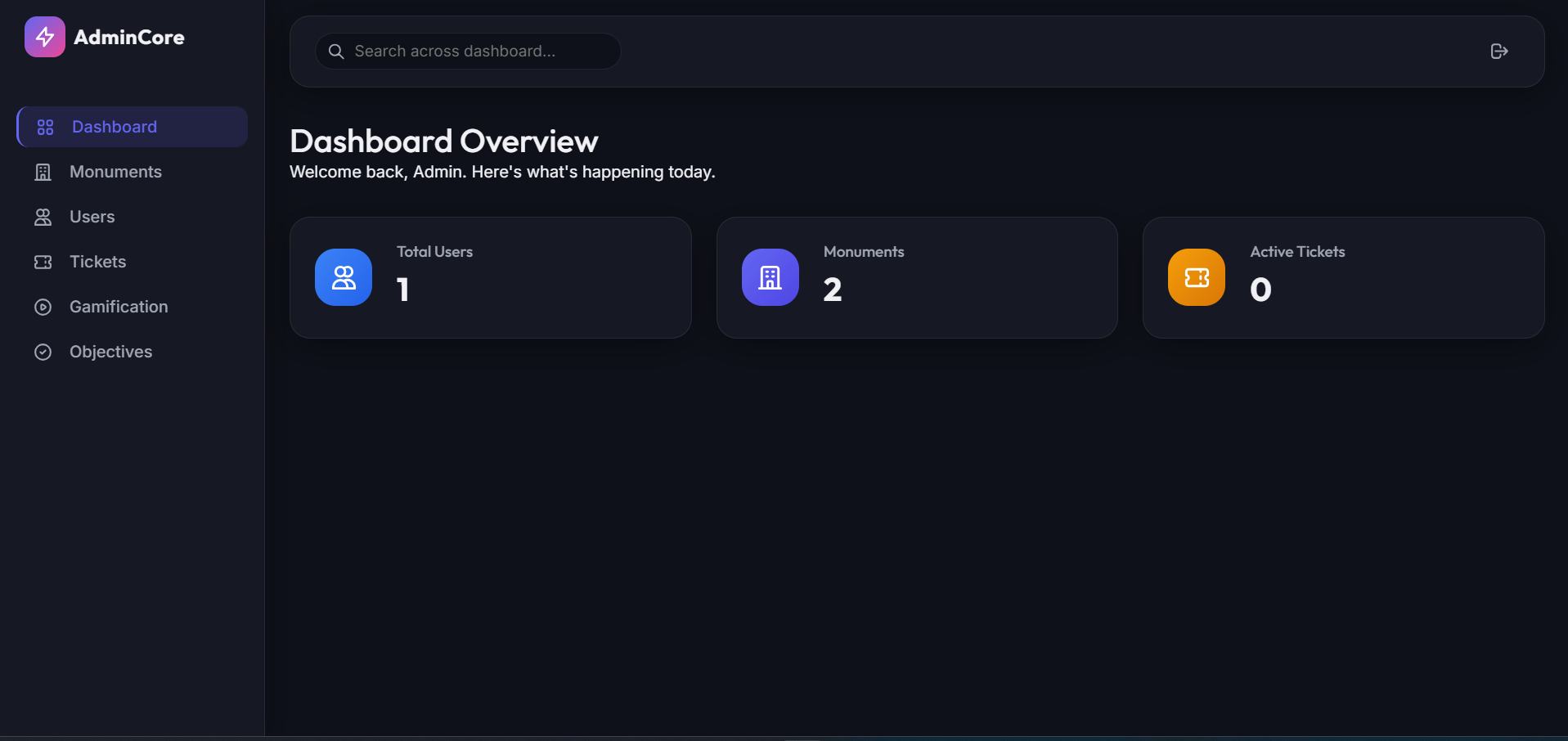 Egypt Gateway Admin Dashboard